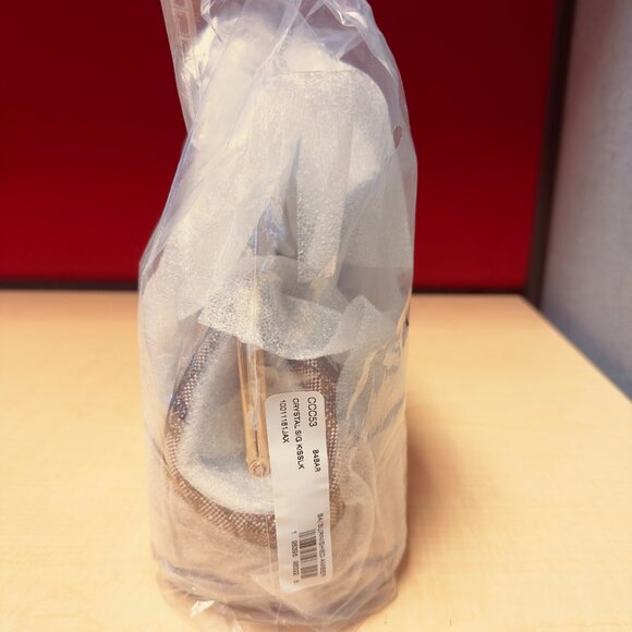 NWT - Coach Crystal Signature Jacquard Kisslock 16 Frame Bag - Picture 6 of 7